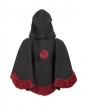 Devil Fashion Black and Red Retro Gothic Short Hooded Cloak for Women