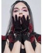 Devil Fashion Retro Gothic Elegant Velvet Lace Gloves for Women