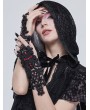 Devil Fashion Black Romantic Gothic Lace Gloves for Women