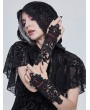 Devil Fashion Black Romantic Gothic Lace Gloves for Women