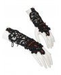 Devil Fashion Black Romantic Gothic Lace Gloves for Women
