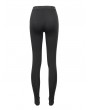 Devil Fashion Black and White Gothic Patterned Long Legging for Women