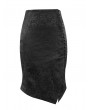 Devil Fashion Black Elegant Gothic Jacquard Irregular Short Skirt