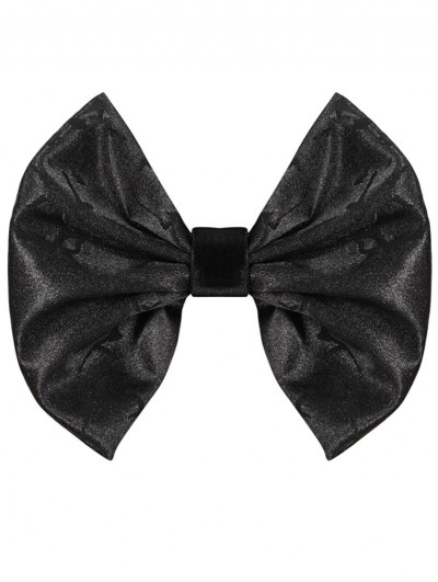 Devil Fashion Black Gothic Retro Jacquard Bowtie for Men