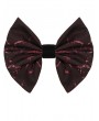 Devil Fashion Red Gothic Retro Jacquard Bowtie for Men