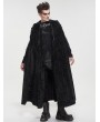 Devil Fashion Black Gothic Punk Long Hooded Cape for Men