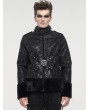 Devil Fashion Black Gothic Punk Do Old Style Daily Wear Short Jacket for Men