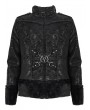 Devil Fashion Black Gothic Punk Do Old Style Daily Wear Short Jacket for Men