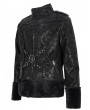 Devil Fashion Black Gothic Punk Do Old Style Daily Wear Short Jacket for Men