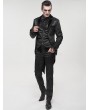 Devil Fashion Black Vintage Gothic Faux Two Pieces Party Swallow Tail Coat for Men