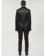 Devil Fashion Black Vintage Gothic Faux Two Pieces Party Swallow Tail Coat for Men