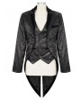 Devil Fashion Black Vintage Gothic Faux Two Pieces Party Swallow Tail Coat for Men