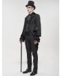 Devil Fashion Black Gothic Patterned Party Swallow Tail Coat for Men