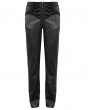 Devil Fashion Black Vintage Gothic Jacquard Party Long Straight Fit Pants for Men