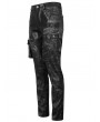 Devil Fashion Black Men's Gothic Punk Do Old Style Long Trousers