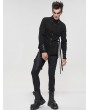 Devil Fashion Black Gothic Punk Daily Wear Long Sleeve Shirt for Men