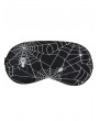 Devil Fashion Black and White Gothic Spider Web Pattern Soft Eye Sleeping Mask