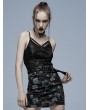 Punk Rave Black Gothic Daily Wear Sexy Hole Camisoles for Women