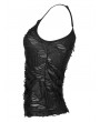 Punk Rave Black Gothic Daily Wear Sexy Hole Camisoles for Women