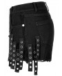 Punk Rave Black Gothic Punk Jeans Shorts for Women