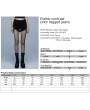 Punk Rave Black Gothic Punk Jeans Shorts for Women