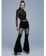 Punk Rave Black Gothic Punk Mesh Bat Short Jacket for Women