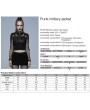 Punk Rave Black Gothic Punk Mesh Bat Short Jacket for Women