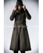 Punk Rave Coffee Vintage Gothic Steampunk Coat for Men 
