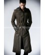 Punk Rave Coffee Vintage Gothic Steampunk Coat for Men 