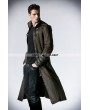 Punk Rave Coffee Vintage Gothic Steampunk Coat for Men 