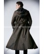 Punk Rave Coffee Vintage Gothic Steampunk Coat for Men 