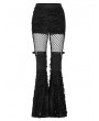 Punk Rave Black Gothic Punk Flare Long Pants for Women