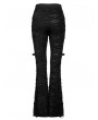 Punk Rave Black Gothic Punk Flare Long Pants for Women