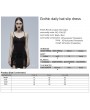 Punk Rave Black and Red Gothic Daily Wear Bat Slip Dress