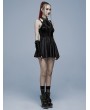 Punk Rave Black Gothic Punk Sexy Spider Web Short Dress