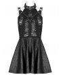 Punk Rave Black Gothic Punk Sexy Spider Web Short Dress