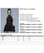 Punk Rave Black and Green Gothic Punk Sexy Spider Web Short Dress