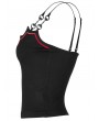 Punk Rave Black and Red Gothic Daily Wear Bat Camisoles for Women