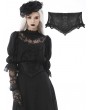 Dark in Love Black Gothic Noble Embroidered Underbust Corset Waistband for Women