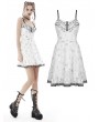 Dark in Love White Gothic Lolita Daily Wear Strap Short Dress