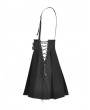 Dark in Love Black Gothic Punk Rock Pleated Daily Wear Short Suspender Skirt