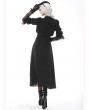 Dark in Love Black Elegant Gothic Lace Angel Wings Long Sleeve Maxi Dress