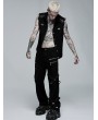 Punk Rave Black Gothic Punk Daily Wear Long Rivet Trousers for Men