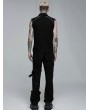 Punk Rave Black Gothic Punk Daily Wear Long Rivet Trousers for Men