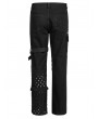 Punk Rave Black Gothic Punk Daily Wear Long Rivet Trousers for Men