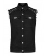 Punk Rave Black Gothic Punk Rock Daily Wear Vest for Men