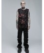 Punk Rave Black Gothic Punk Zipper Fashion Detachable Trousers for Men