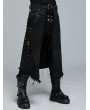 Punk Rave Black Gothic Punk Rock Skirt for Men