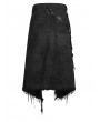 Punk Rave Black Gothic Punk Rock Skirt for Men