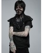 Punk Rave Black Gothic Stylish Mesh Button Mask for Men